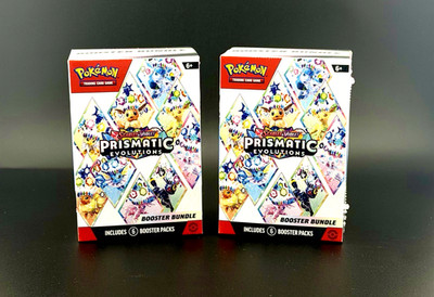 Pokemon Prismatic Evolutions Booster Bundle Lot Of 2 Brand New Factory Sealed