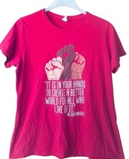 Nelon Mandela It’s In Your Hands To Create A Better World Inspiration Tee/Large