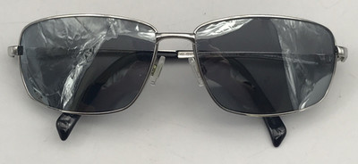 INVU Eyeglasses Frame Polarized 224-C1 62-115-135 Silver Metal Swiss Eyewear