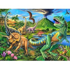 Puzzles for Kids Ages 4-8 Year Old,100 Piece Dinosaur Jigsaw Puzzle for Toddl...