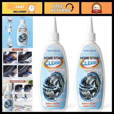 Stain Remover Gel for Washing Machines & Grout - 8 Fl Oz (2-Pack) - Multi-Surfac