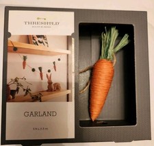Carrot Easter Garland Mantel Wall Decoration 5ft NEW Threshold Brand New
