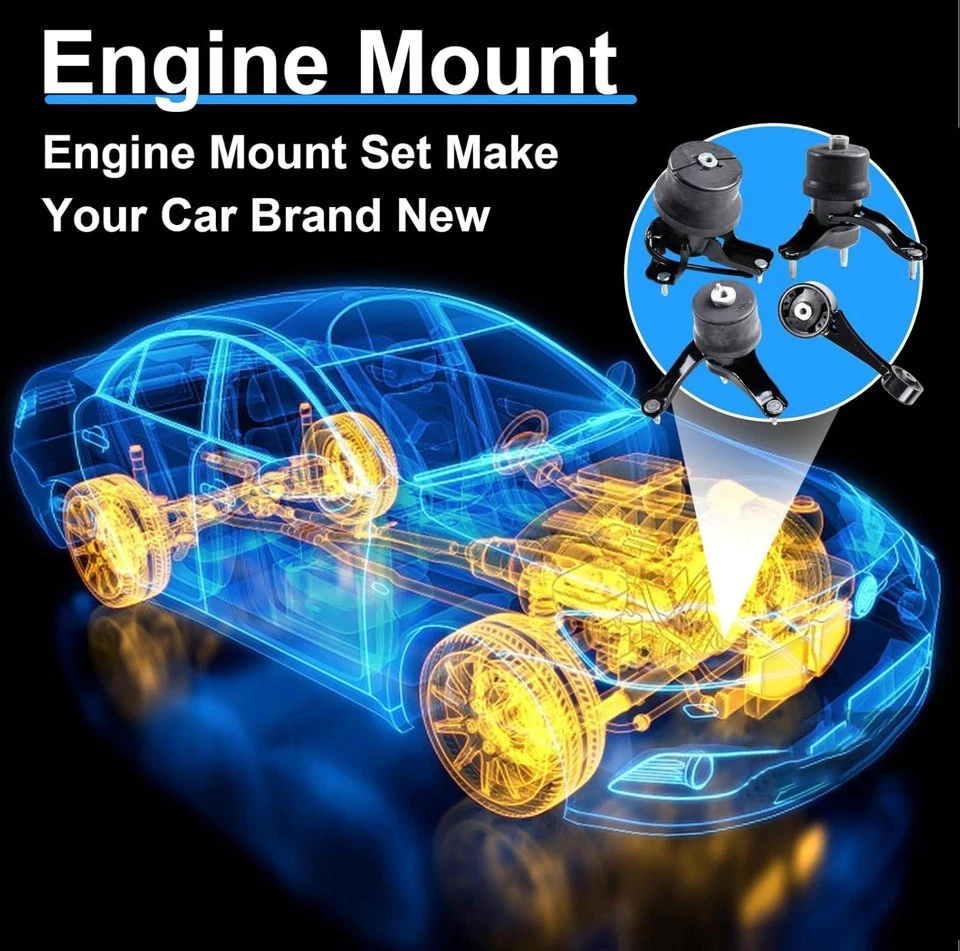 Engine Motor and Transmission Mount Toyota Sienna 3.5L Hydraulic 2011-2014 - Image 4 of 4