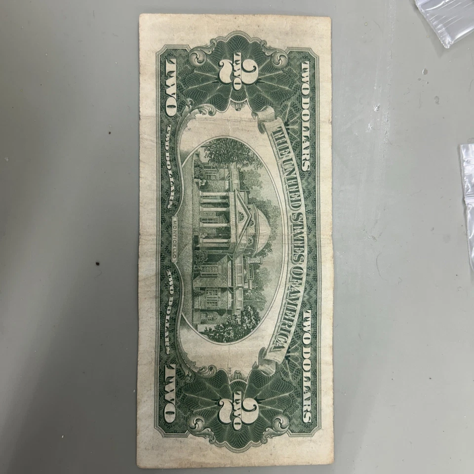$2 Bill red stamp rare 1953 - Image 2 of 2