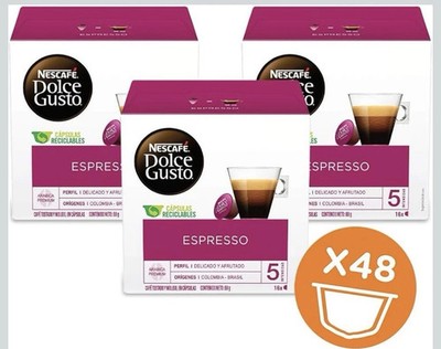Nescafe Dolce Gusto Espresso 48 Capsules expire 04/27 Nespresso 3 pack