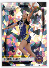 2024 WNBA Panini Prizm #19 Cracked Ice Prizm Dearica Hamby LA SPARKS