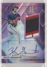 2018 Panini Chronicles Neon Pink Prizm 20/49 Zack Granite #RJA-ZG Auto 2t9