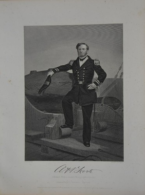 #ad Antique United States Civil War Admiral Andrew Foote Engraving Original 1863 $17.59