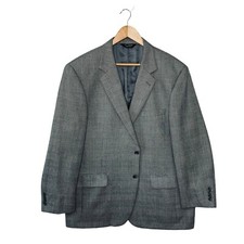 JOS A BANK Signature Glen Plaid Silk Camel Hair Sport Coat Mens Size 46R