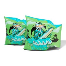 SPEEDO PENGUIN ARMBANDS AGES 2-6 YEARS BEACH HOLIDAY SWIMMING POOL GREEN / BLUE