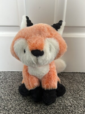 ELC Early Learning Centre orangefarbener Fuchs Stofftier Tröster Plüsch sitzend ca. 9 Zoll