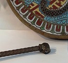 Antique Dragon Gong and Striker, Cloisonné Enamel on Bronze Plate — photo 4