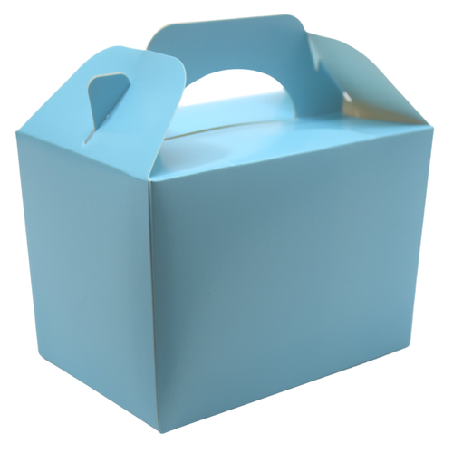 BABY BLUE Kids Party Lunch Box Takeaway Box Birthday Wedding Food Bag
