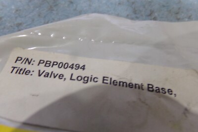 Parker Model:  PZU-A13 Valve Logic Element Base.  P/N: PBP00494.  New Old Stock.