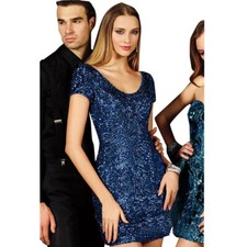 Alyce Paris Prom Dress Formal Evening Gown Style 4397 Sapphire Size 4