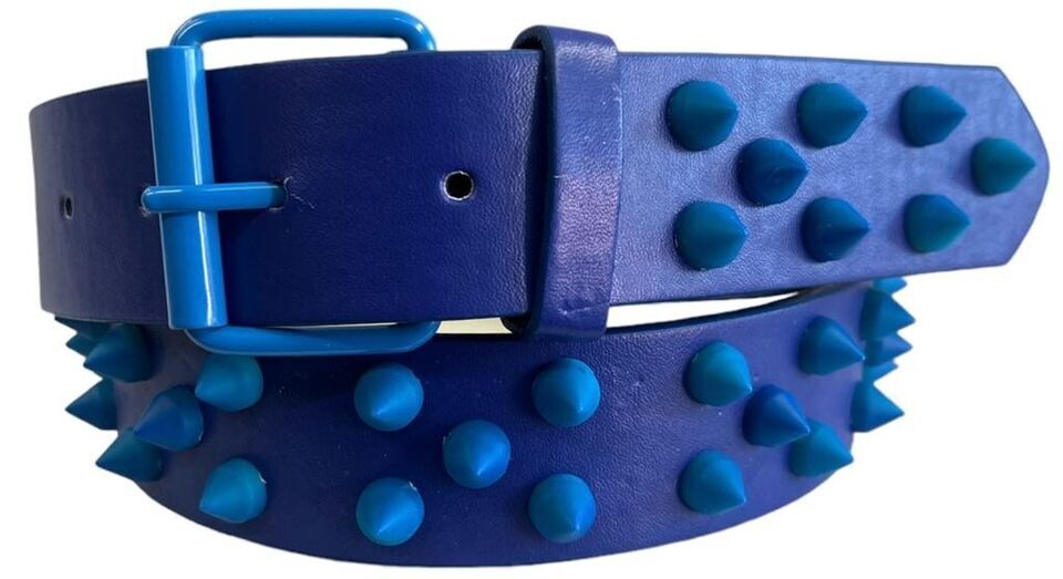 Spike Punk Rocker Bonded Leather Belt Emo Belt Sizes Small