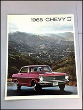 1965 Chevrolet Chevy Ii Nova Vintage Car Sales Brochure Catalog Convertible Ss