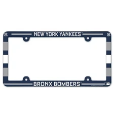 NEW YORK YANKEES BRONX BOMBERS 6"x12" LICENSE PLATE FRAME NEW WINCRAFT 👀