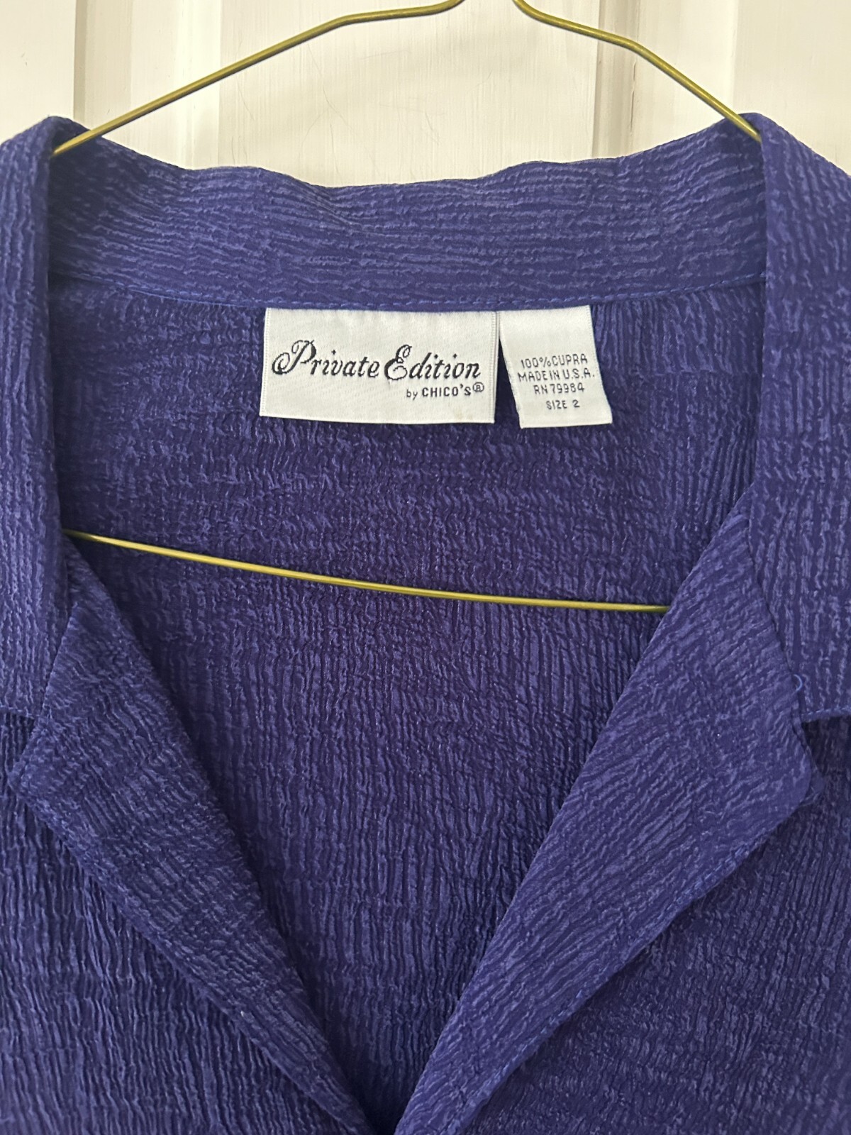 Chico’s Private Edition Button Front Blouse Size … - image 3