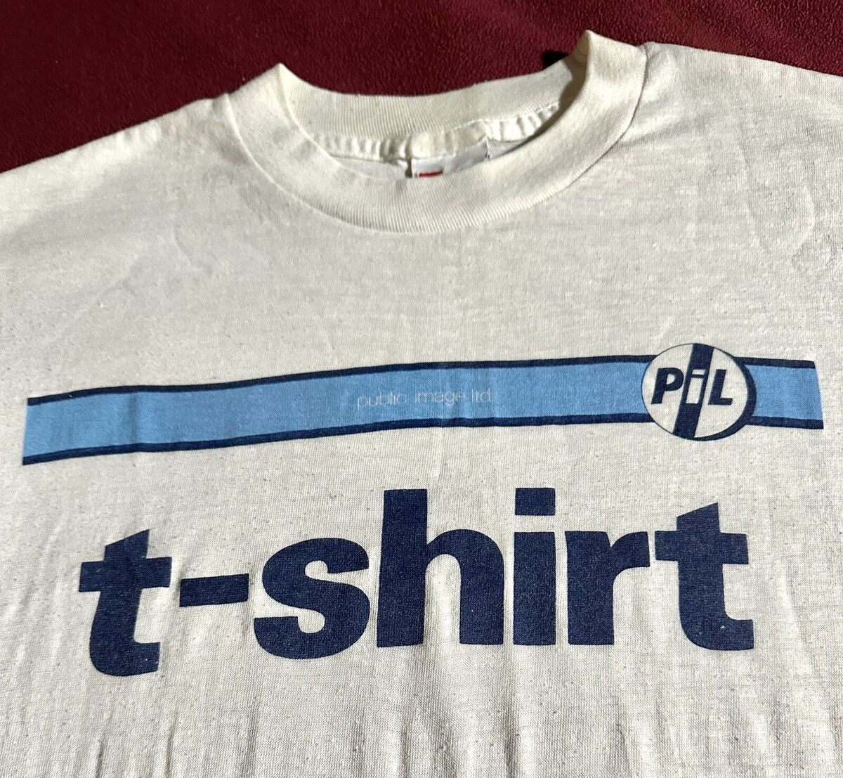 Vintage 80's PIL T-Shirt White Medium Public Image Ltd John Vintage 80's PIL T-Shirt White Medium Public Image Ltd John