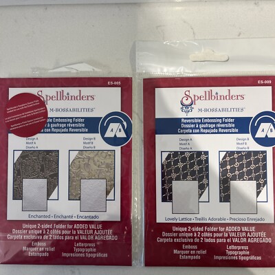 X2 Packungen Spellbinders M-Bossabilities 