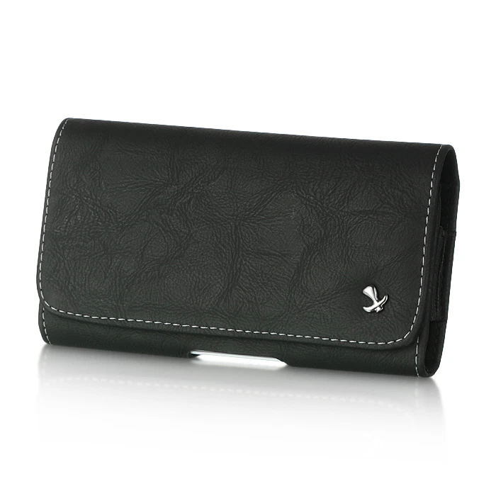 Premium Belt Clip Holster Pouch Leather Case Holder for Cell Phones - Image 3 of 4