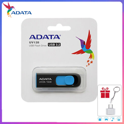 ADATA UV128 32GB UDisk USB3.2 Gen1 Flash Drive Memory Thumb Stick Storage Device - Afbeelding 1 van 11