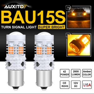 Super Bright Canbus Amber BAU15S 7507 PY21W 1156PY LED Turn Signal Light Bulbs /&