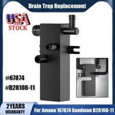 Black Air Conditioner Furnace Drain Trap For Amana 167874 Goodman B28108-11 New