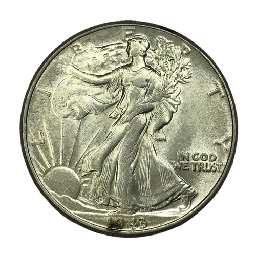 1943 50C Walking Liberty Half Dollar UNC #