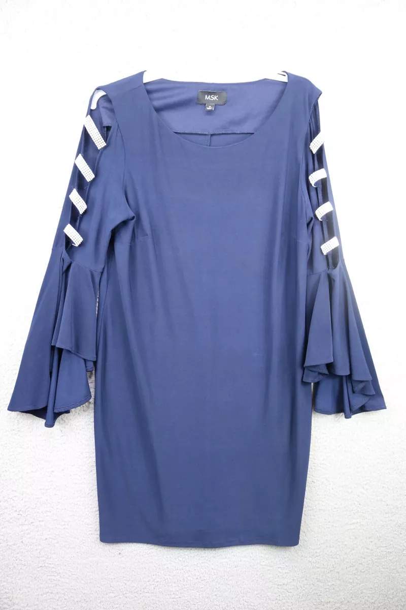 Msk navy store blue dress