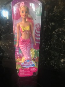 Barbie Dreamtopia Mermaid Doll Pink Yellow Fin Hair Barbie New