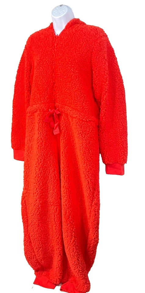 NWT Jenni by Jennifer Moore Women XL Sherpa Union Suit Papaya Punch 1001272294MS - Image 4 of 4