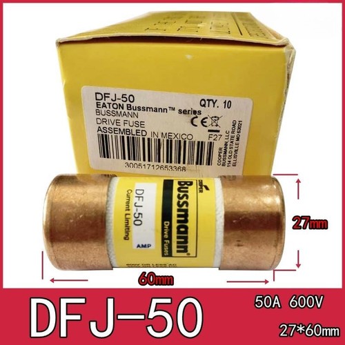 10PCS/Box New For Bussmann DFJ-50 Fuse Solar PV 10*38mm 50A 600VAC