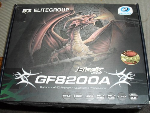ECS Elitegroup Black Series GF8200A Mainboard + AMD Athlon CPU