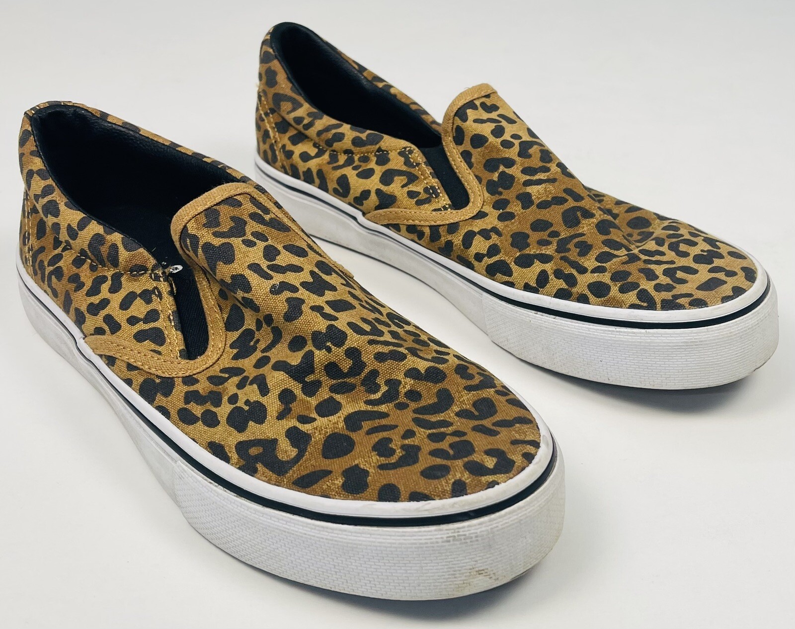 animal print slip on trainers