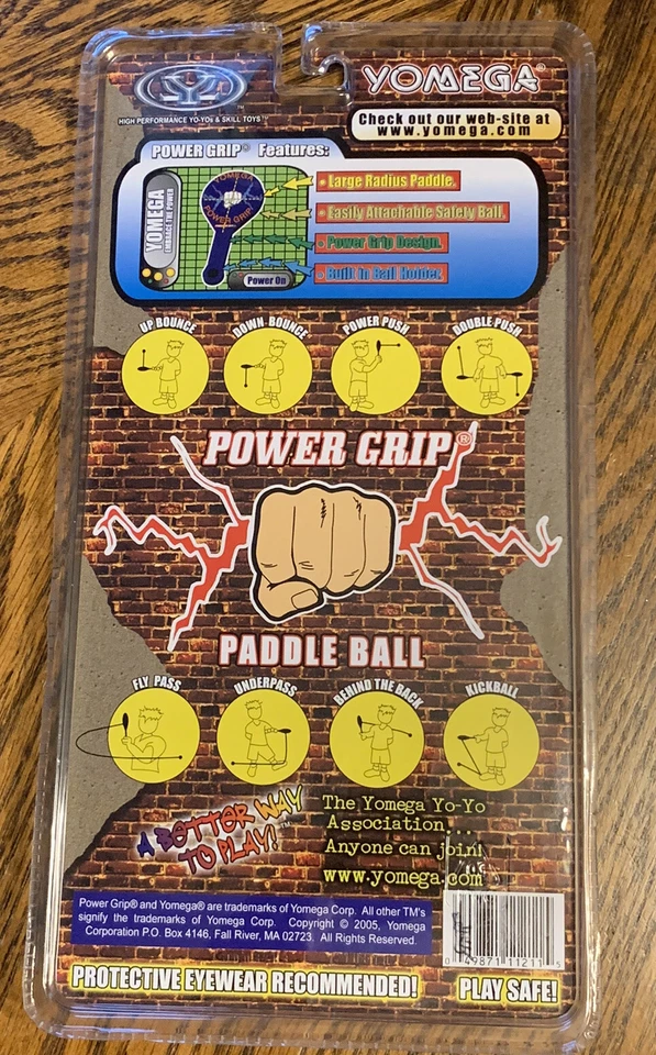 Nuevo Sellado Nuevo De Colección Yomega Power Grip Paddle Ball 🏓 Enviado Gratis y Rápido Foto 2 de 4