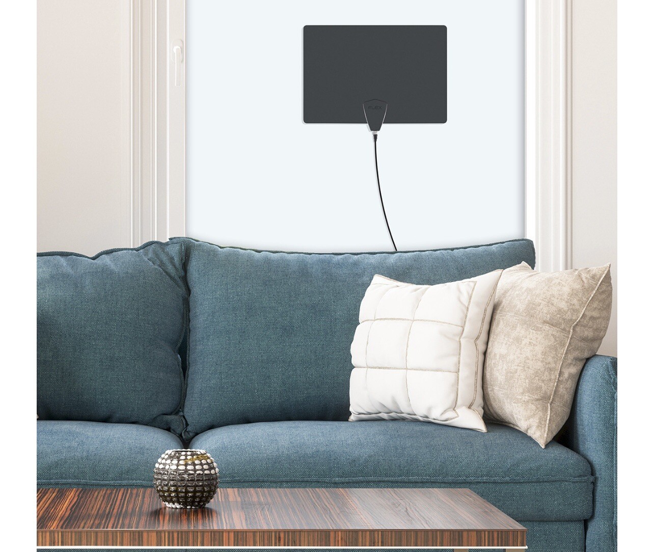 Antennas Direct ClearStream FLEX Amplified TV Antenna White CDE