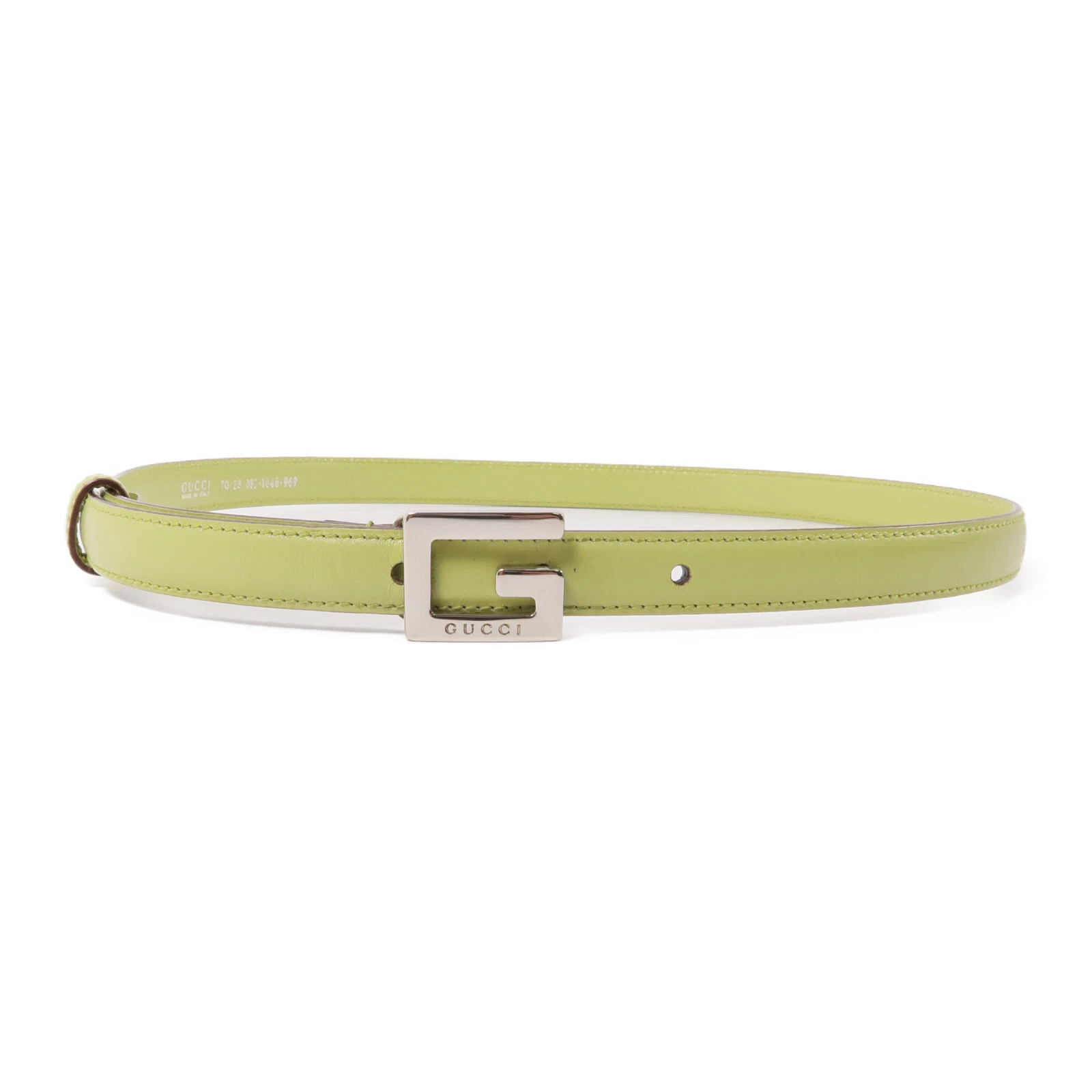 Ceinture GUCCI GG SHW cuir vert
