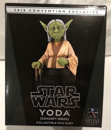 SDCC 2018 GG exclusivo: Star Wars - Yoda McQuarrie concepto mini busto, sin usar y en caja - Imagen 2 de 7