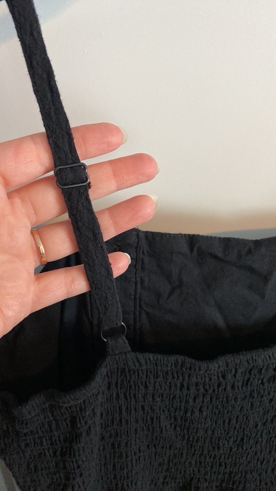 Black Cotton Universal Thread Button Down Dress M… - image 11