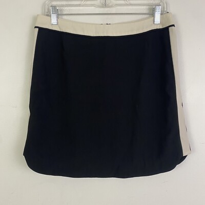 BABATON aritzia black and cream mini skirt