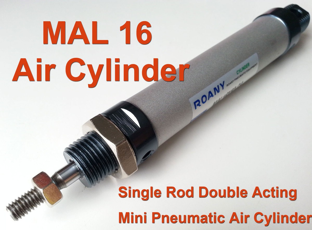 Magnetic MAL 16 x 125-S-CA Single Rod Double Acting Mini Pneumatic