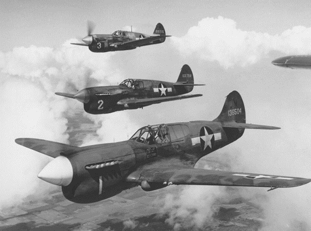 USAAF Curtis P40 Warhawk's on Patrol WWII WW2 5x7 | eBay