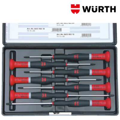 Set 11 Punte Stella Set Da 11 Pezzi Di Punte Cacciavite Torx/Star – Magnetiche, In Acciaio Duro, Per Trapani E Avvitatori Inserti Torx - Foto 5