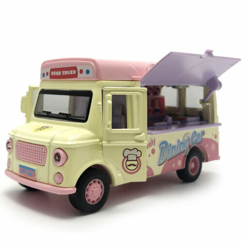 Ice Cream Truck Van Toy 1/36 Scale Diecast Model Car Toy Cars for Kids