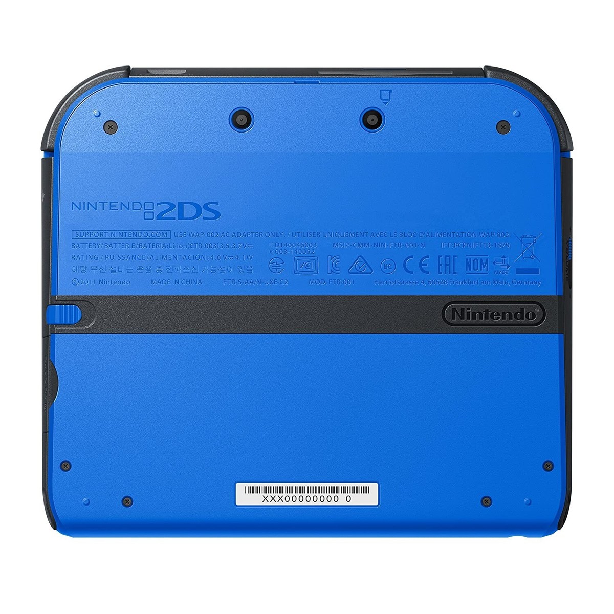 Nintendo 2DS Electric Blue Handheld System Tested Works! 2