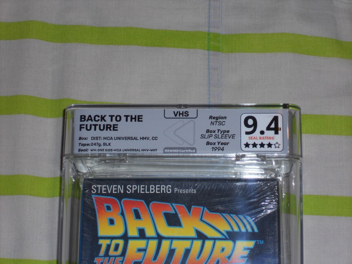 Back to the Future VHS REWIND 9.4 1994 MCA With Jurassic Park