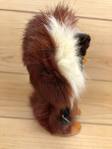 "Muñeca esquimal vintage de recuerdo de Alaska cuero piel real hecha en Polonia 5" - Imagen 4 de 5