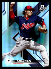 2019 Bowman Platinum Eli Morgan Top Prospects Sky Blue #TOP-79 - Indians